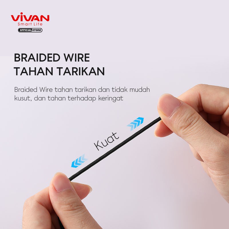 Headset VIVAN Q11s Earphone Bass In Ear Metal Wired Stereo AUX 3.5 mm Semua Type Smartphone - Garansi Resmi 1 Tahun