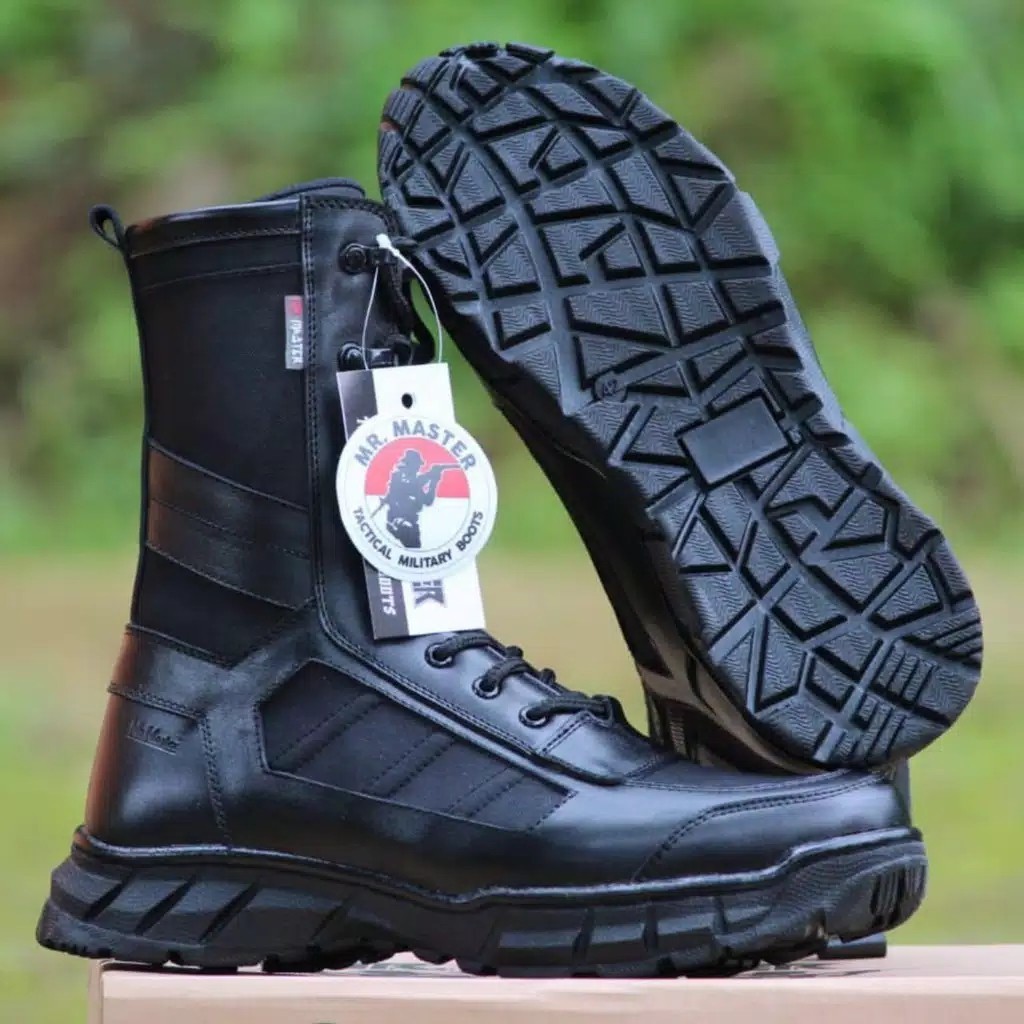 SEPATU PDL KULIT SAPI ASLI MR MASTER SEPATU PDL TNI POLRI SECURITY SATPAM SEPATU BOOTS PRIA WANITA