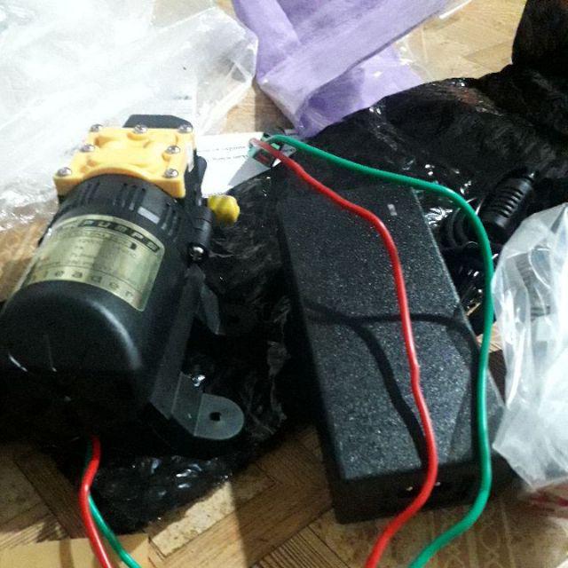 New Upgrade Ongkir 1kg! Pompa Air Dc 12v 250 Psi + Adaptor 10a Cuci Mobil Motor Ac