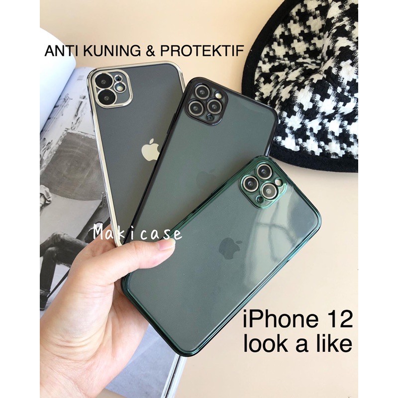 Chrome Case iPhone 12 Anti kuning Anti bentur