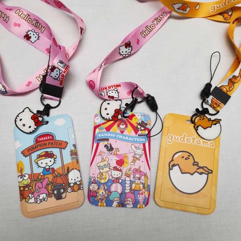 

Card Holder Lanyard Sanrio Hello Kitty Gudetama