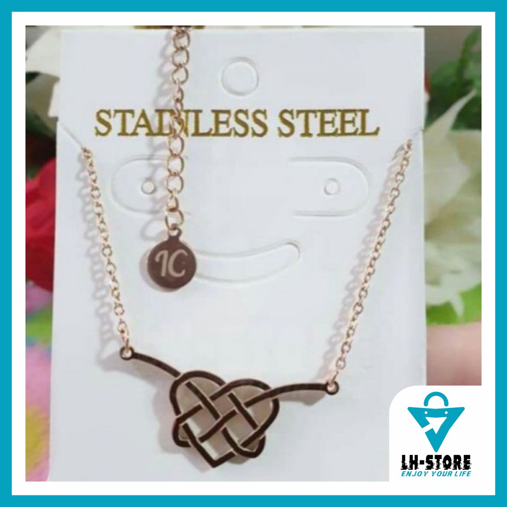 KALUNG TITANIUM IKATAN CINTA ANDIN STAINLES STEEL (GOLD/SILVER/ROSEGOLD)