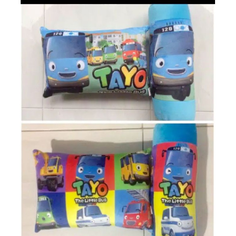 Bantal guling Tayo Bus | set bantal guling Tayo little bus