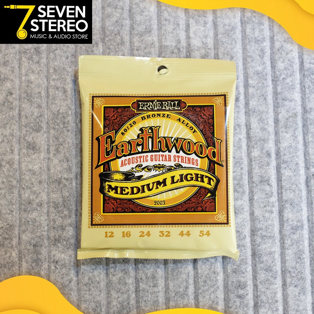 Ernie Ball 2003 Earthwood Medium Light 12-52 Acoustic String