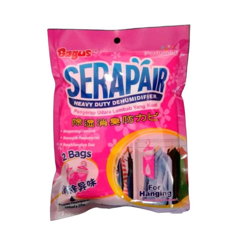 Bagus Serap Air 400ml x 2 Hanger Serap Bau