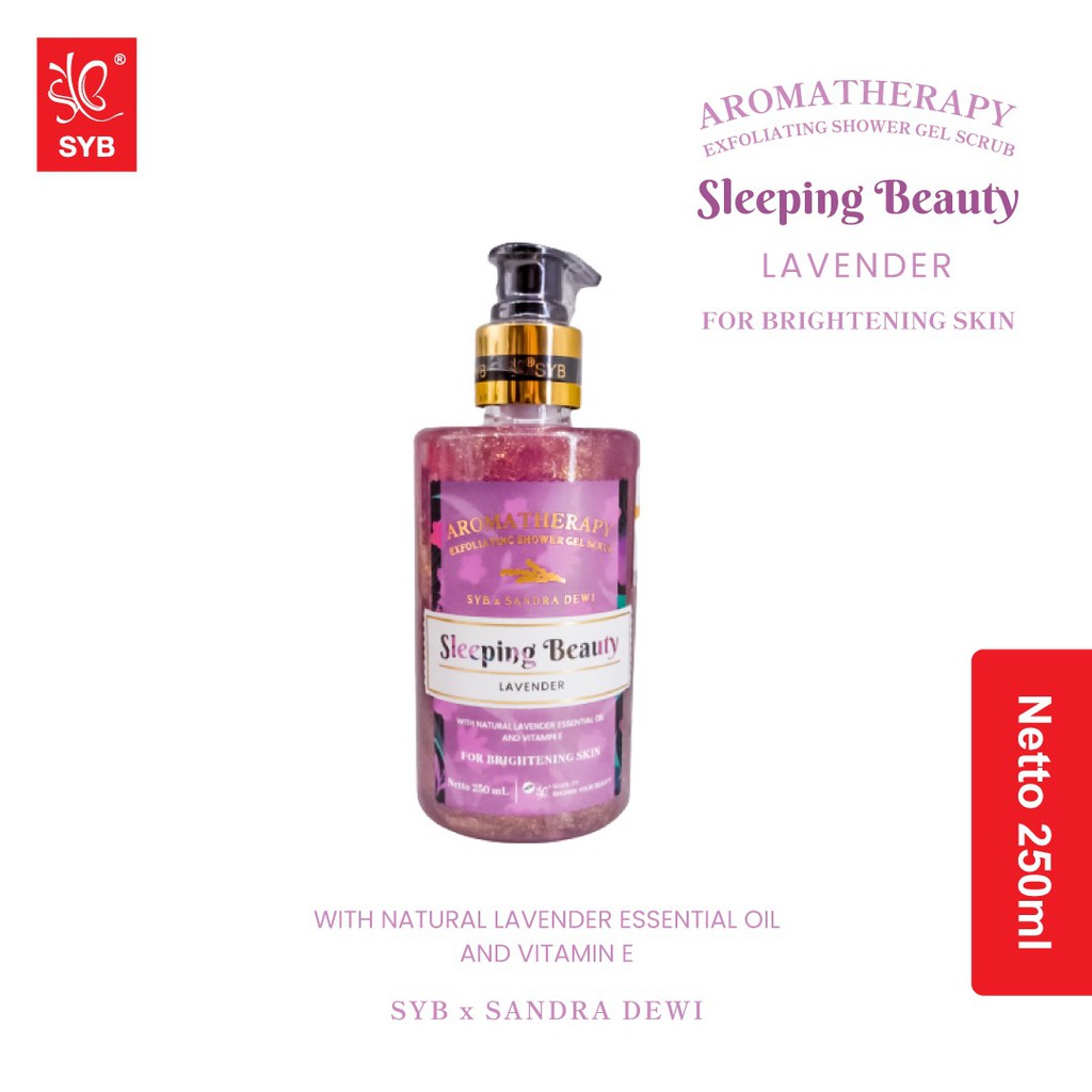 SYBxSandraDewi Aromatherapy Exfoliating ShowerGel Scrub Sleeping Beauty