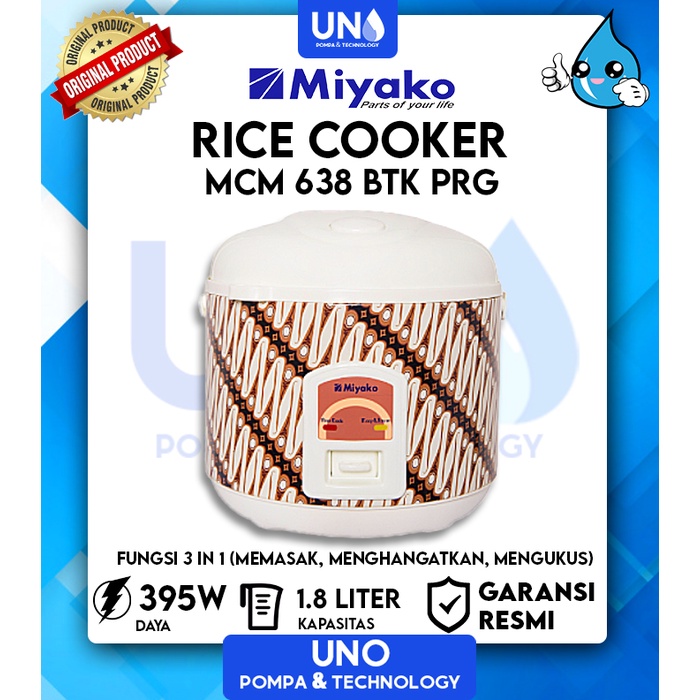 Magic Com / Rice CookerMiyako MCM-638 BTK PRG