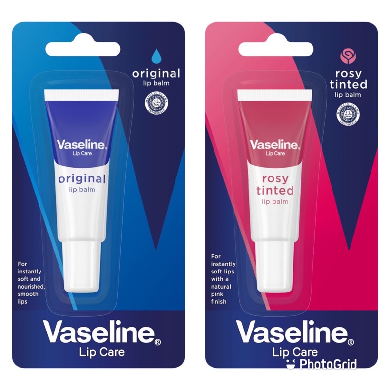 Vaseline Lip Balm Pelembab &amp; Pencerah Bibir 10gr