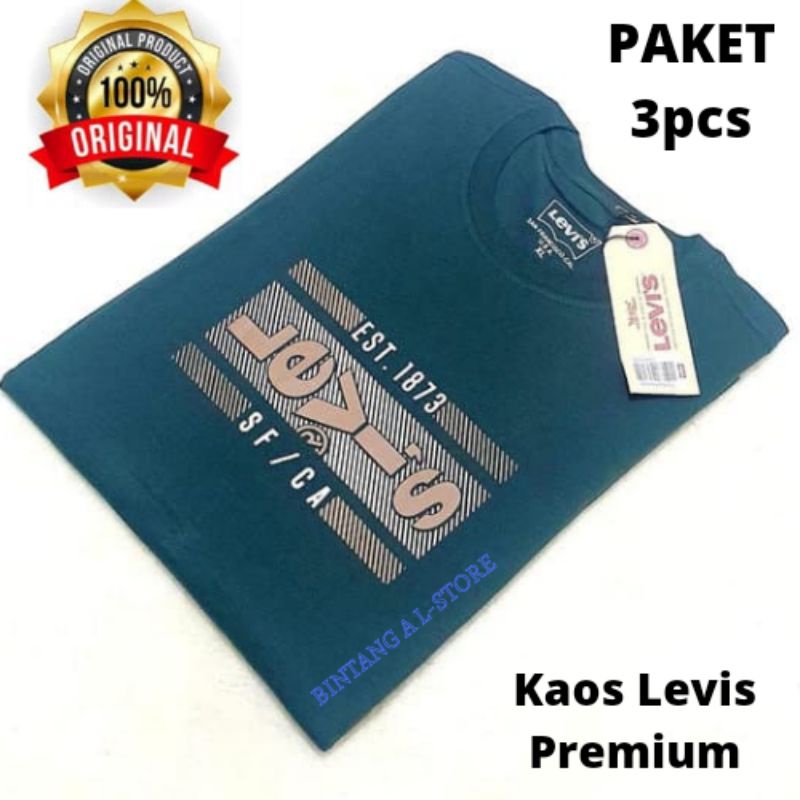 PROMO KAOS LEVISS DISTRO ORIGINAL / Kaos pria / KAOS distro pria 3pcs 100k / kaos premium terlaris / kaos pria / baju pria distro / kaos wanita / baju