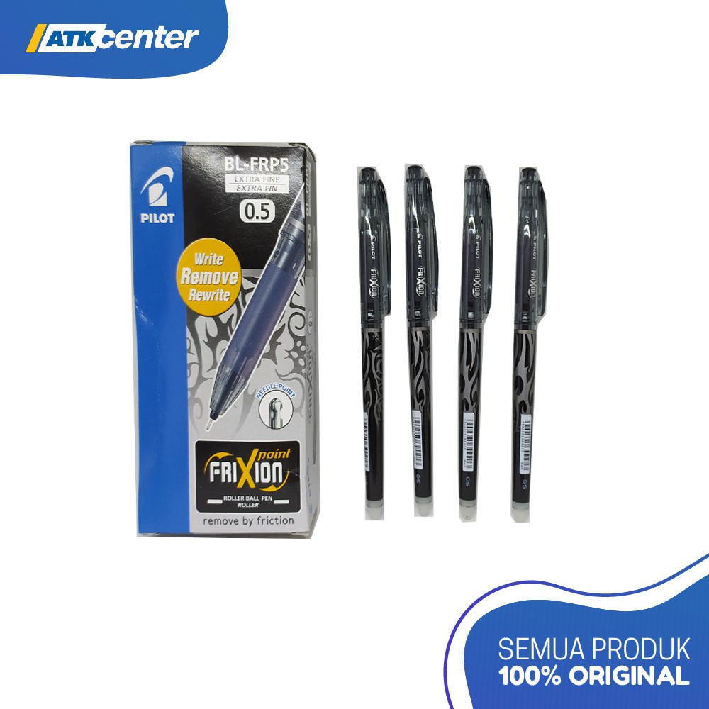 

Roller Ball Pen PILOT FRIXION BL-FRP5 0,5 Black (Tinta Bisa Dihapus)