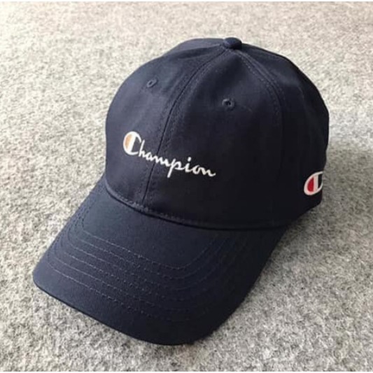 Topi Baseball Cap Champions Katun Dril Murah clip Besi COD ( Bayar ditempat )