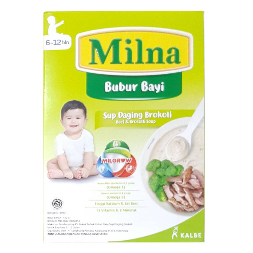 Milna Bubur Sup Daging Brokoli 120 gr