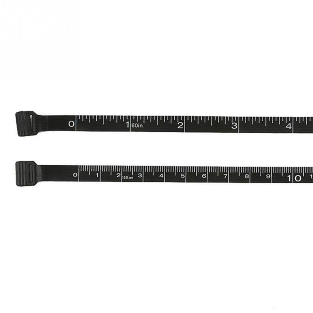 Lanfy Measure Tape Dual sided Simple Dua Sisi 1.5m Hitam 60inch Mini