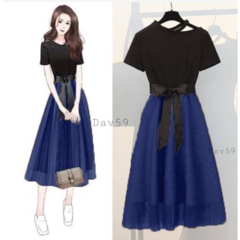 JC VD- Davina dress / Dress wanita korea Murah / Dress wanita terbaru