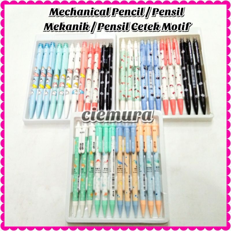 

CIE Mechanical Pencil / Pensil Mekanik / Pensil Cetek Motif 0.5mm