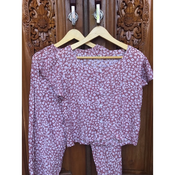 TERMURAH DI SHOPEE! SET CACA BUSUI-Miniflower moka