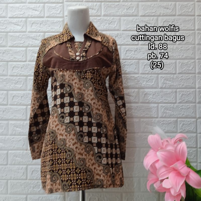 PRELOVED BAJU BATIK WANITA / (PART 1) / PL ATASAN BATIK WANITA / BAJU BEKAS-32