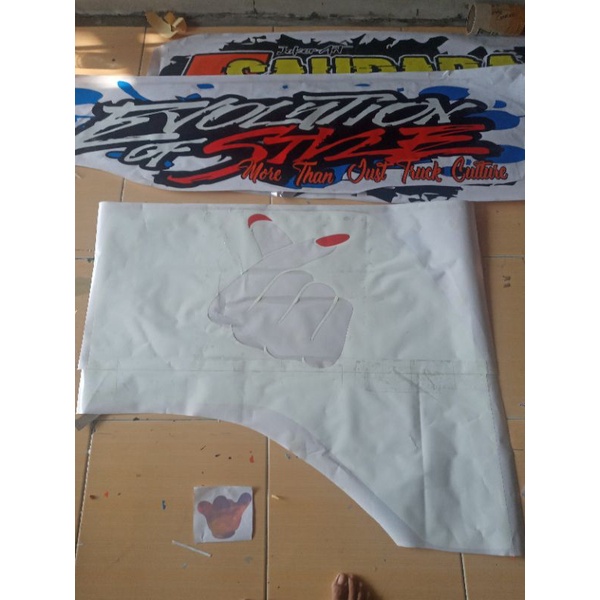 sticker cutting blok kaca l300.stiker variasi kaca pintu all pickup