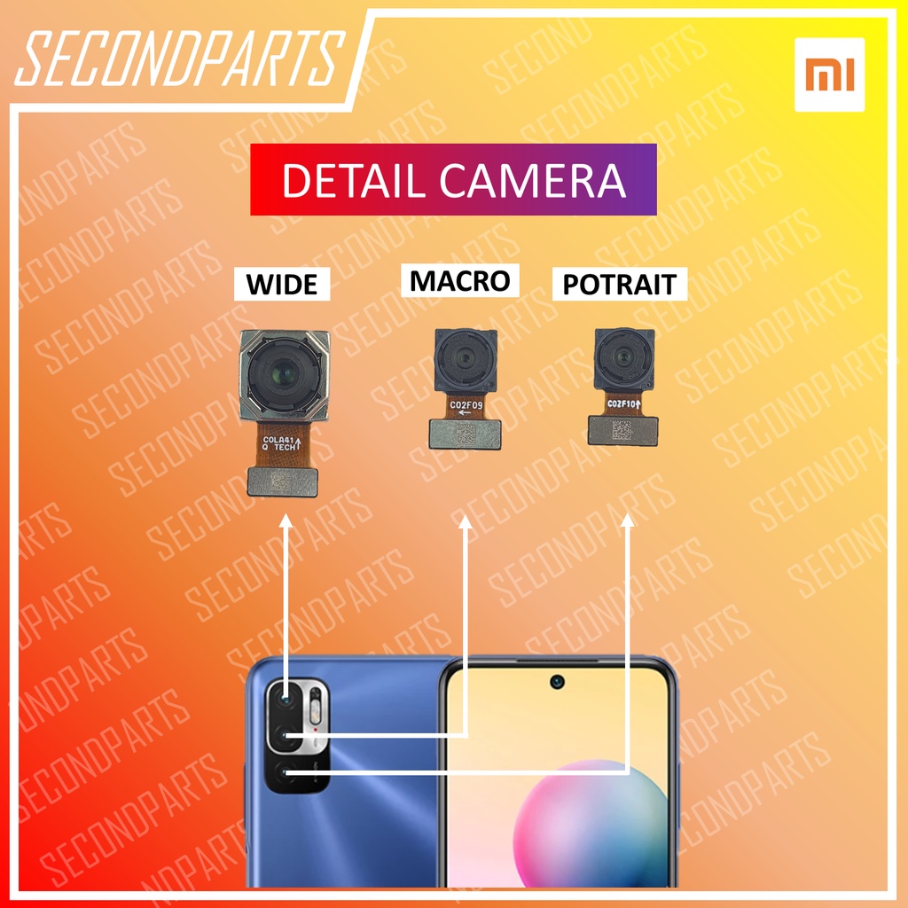 KAMERA BELAKANG XIAOMI REDMI NOTE 10 5G / POCO M3 PRO 5G ORIGINAL COPOTAN