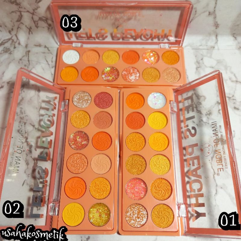 PROMO HOT !!! Perpcs EYESHADOW SWEET PEACH IMAN OF NOBLE PRO EXTRA MAKEUP PALLETE 12 WARNA