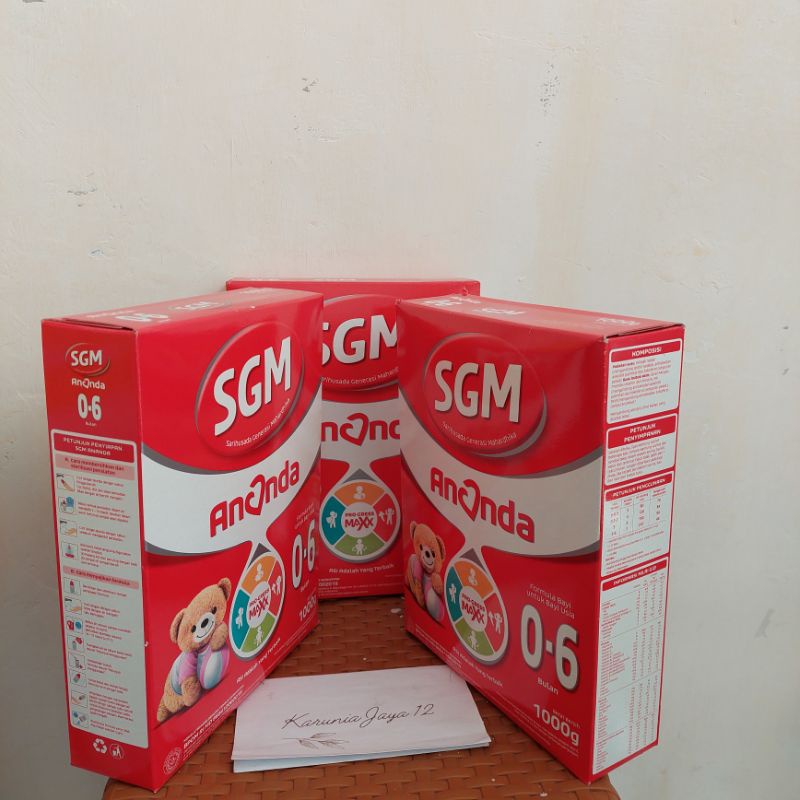 SGM ANANDA 1 susu formula 0-6 bulan- 1000gr