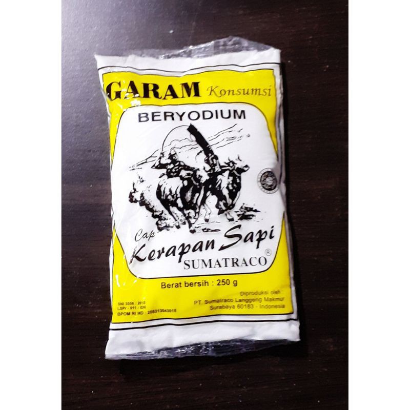 

Garam beryodium cap kerapan sapi isi 250 gr gram