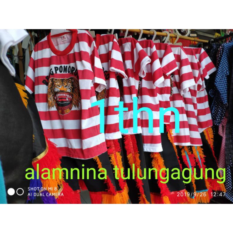 setelan kaos reog kuda lumping cambuk