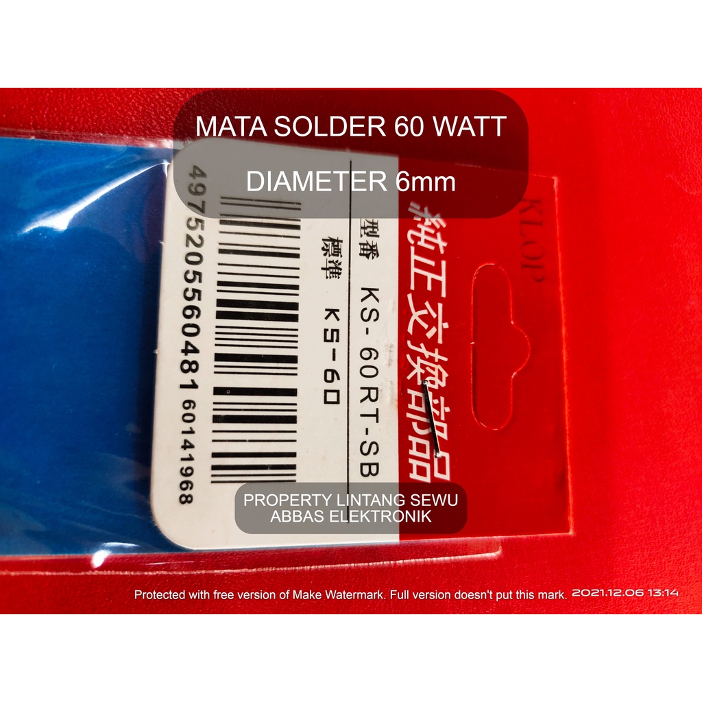 MATA SOLDER 60WATT  60 WATT