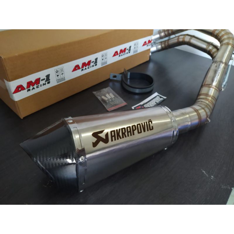 Knalpot Racing Er6n Er6 Er6F Akrapovic Short Fullsystem Pnp