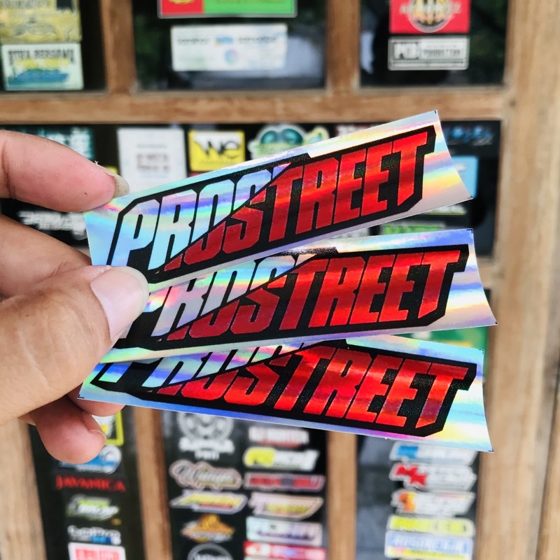 Sticker Racing Hologram Bijian - Prostreet - SoundBalapBlitar