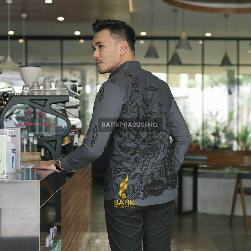 DANUDARA Kemeja Batik Pria Slimfit Premiium Lengan Panjang Bahan Katun Halus Lapis FuringHem  Kemeja Baju Batik Pria Cowok Laki Laki Slimfit Full Lapis Furing Lengan Panjang Lengan Pendek Original Size S M L Xl XXL Bahan Ka