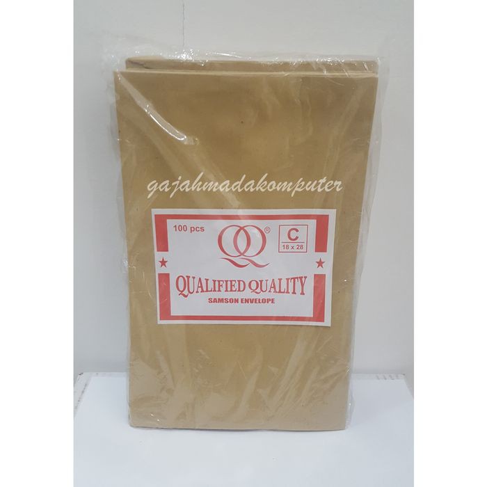 

Special Amplop Kertas Coklat Samson C merk QQ - 18 X 28 Cm isi 100pcs Sale