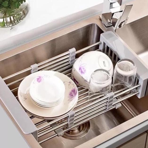 PERLENGKAPAN CUCI PIRING RAK PENGERING PIRING GANTUNG / TIRISAN SINK / RAK PIRING PENGERING