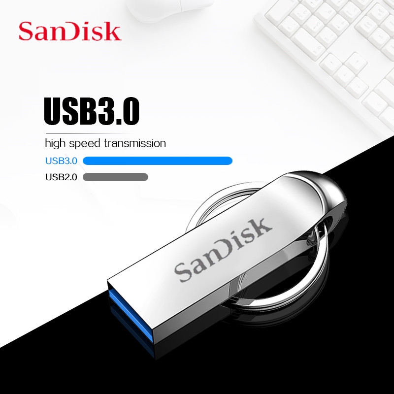 Sandisk USB 3.0 Flash Drive 64GB 32GB Pen Drive  High Speed Waterproof  USB Dtick On Key