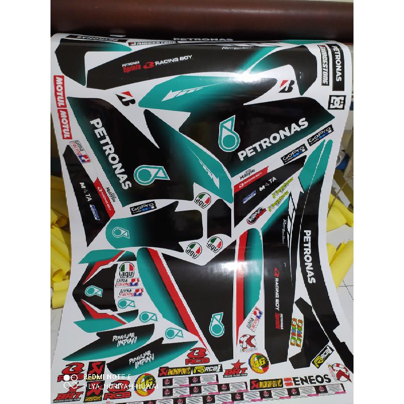 STIKER DECAL FULL BODY MX KING 150 PETRONAS 2020 SKULL