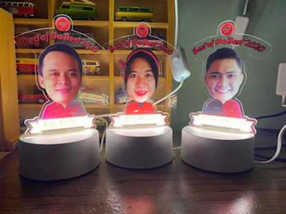 Plakat Akrilik Led Custom Murah Surabaya