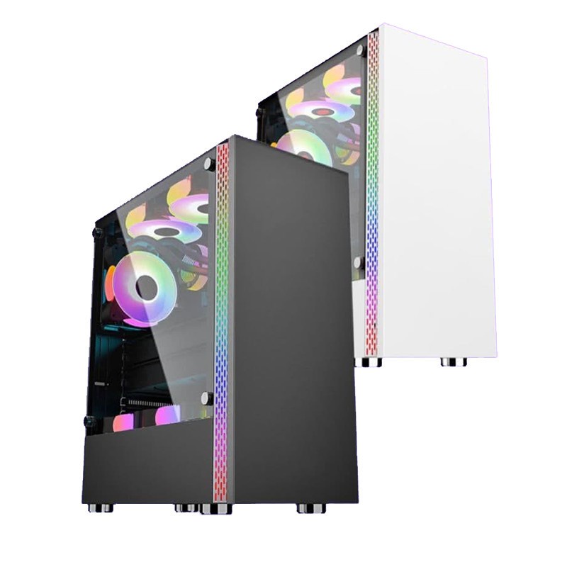 Casing BattleGround 11 White Gaming mATX Simbadda