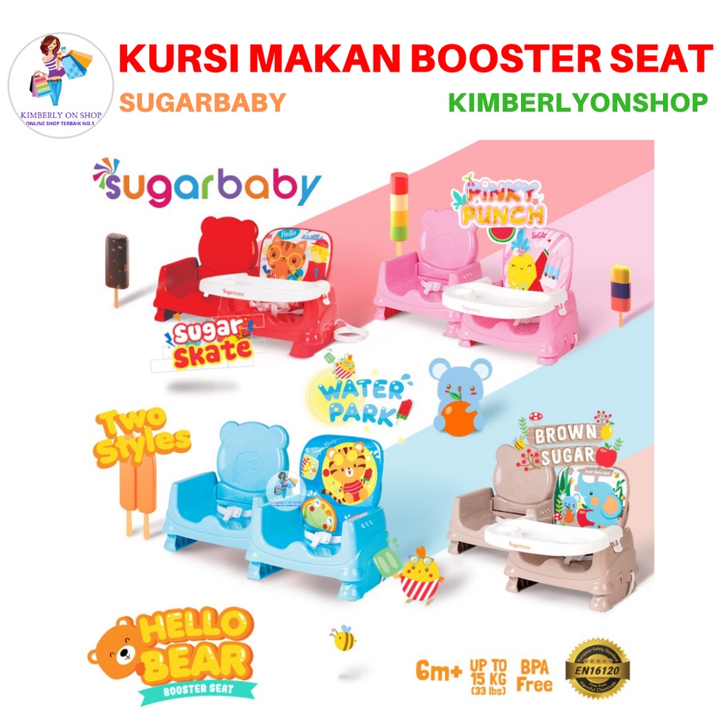 Kursi Makan Main Bayi Hello Bear Booster Seat Sugarbaby