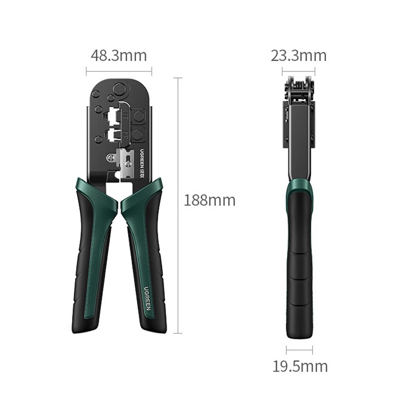 UGREEN Tang Crimping Tool RJ45 RJ11 Lan Network Cable 6P 8P ,Alat Potong Kabel LAN