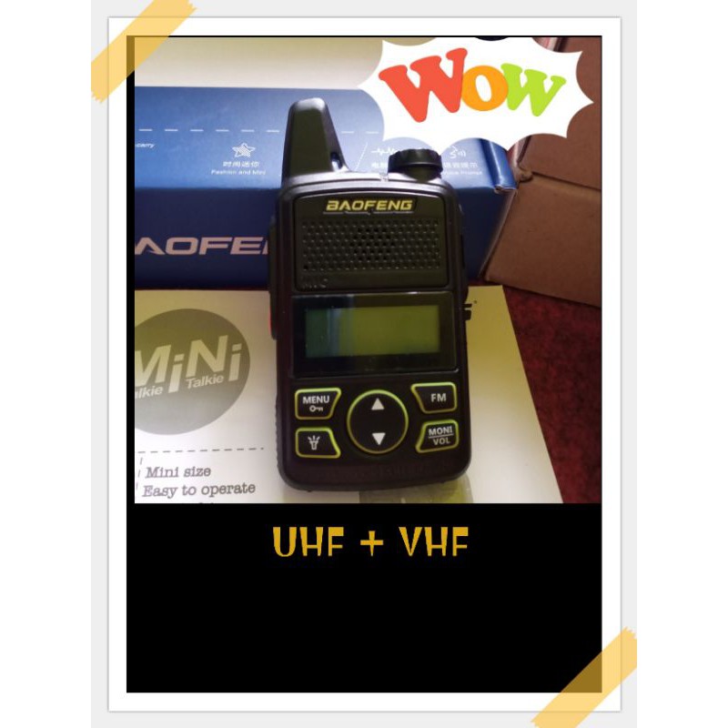 HT Baofeng T1 Mini uhf + vhf