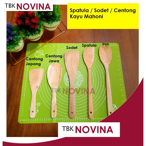 SPATULA SODET IRUS CENTONG KAYU MAHONI