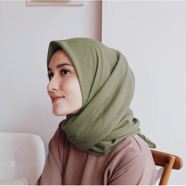 R.A - Daily Hijab Bella Square Polycotton Premium bela kerudung jilbab hijab segi empat TERLARIS-Army