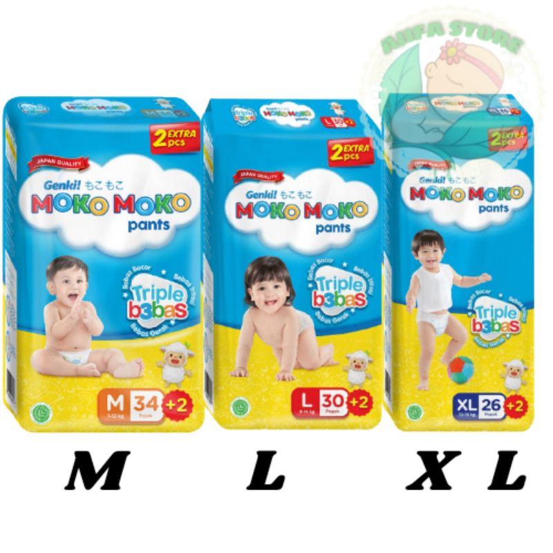 genki mokomoko pants M L XL