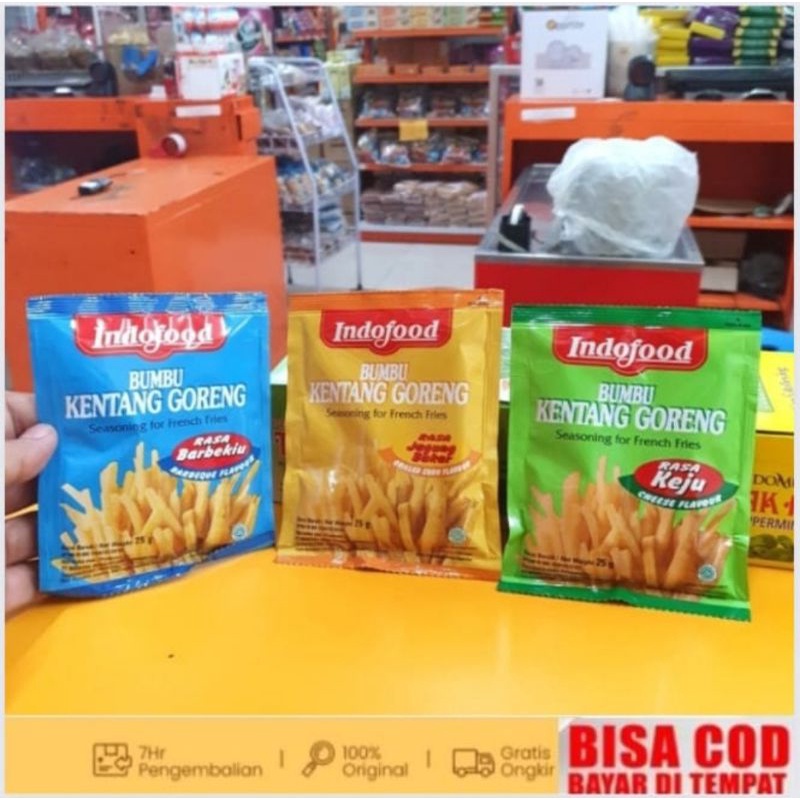 

Bumbu Indofood Kentang Goreng 25 GR (PCS)