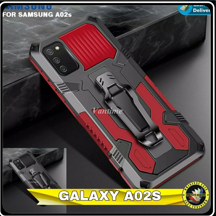 Case Samsung Galaxy A02s Hardcase A 02S KickStand Cover Outdoor amor