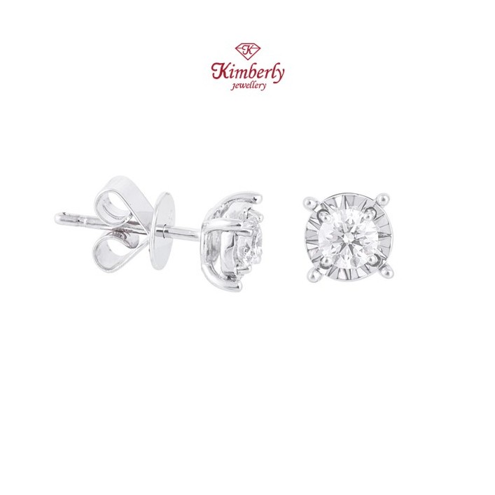 Anting Berlian Solitaire GIA Sertifikat KER629898 - Kimberly Jewellery