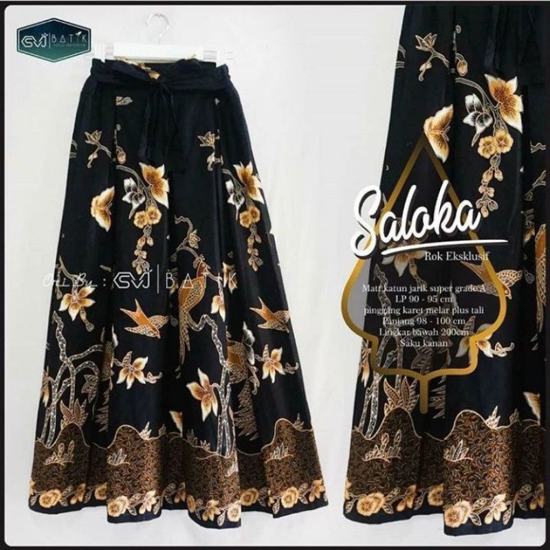 ROK BATIK HALUS SALOKA EXCLUSIVE / ROK BATIK PAYUNG PANJANG