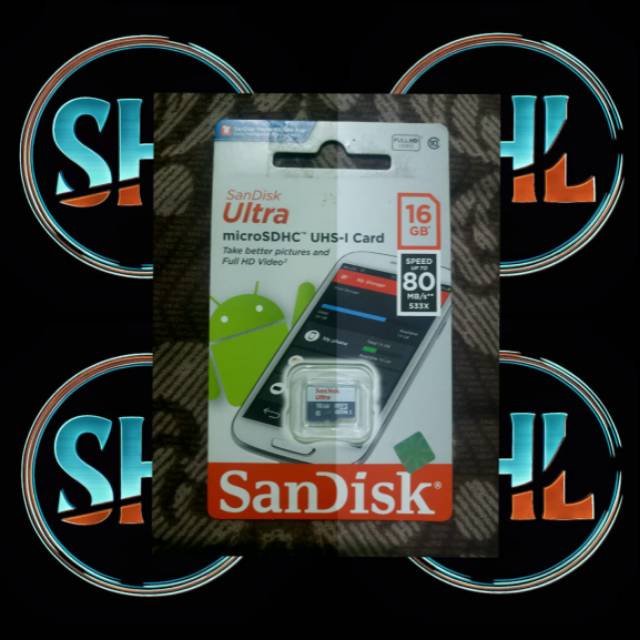 Sandisk Ultra microSDHC UHS-I 16GB - Kartu Memori MicroSDHC