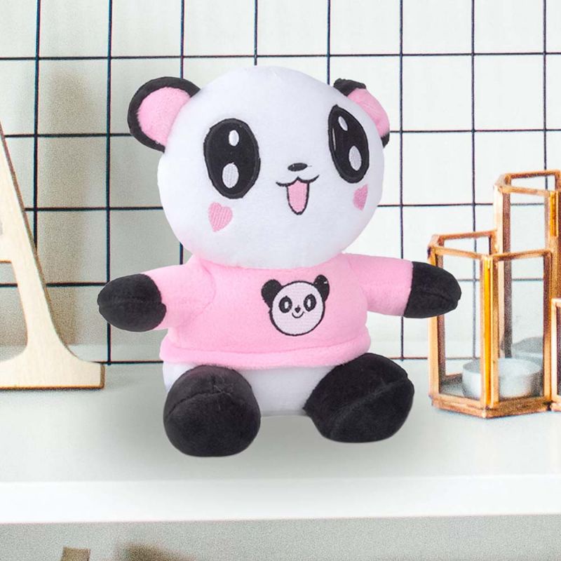 Boneka Panda Pink Berlabel SNI Tinggi 25 cm Bahan Premium | Boneka Cantik Lucu Lembut Ditangan Bahan Velboa Berkualitas