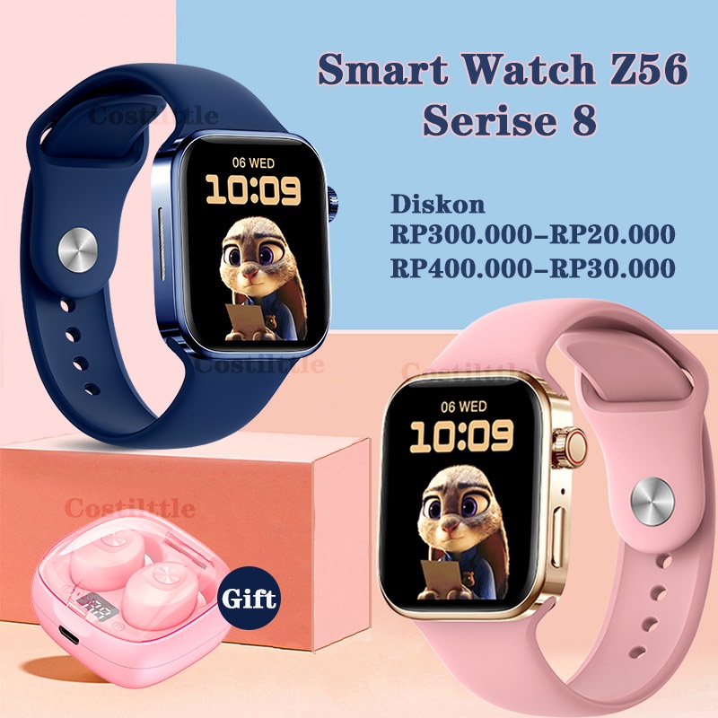 New ORI IWO SERIES 8/SERIES 7 Z56/Z36 Jam Tangan Smart Watch Wanita/Pria/Couple Square Screen